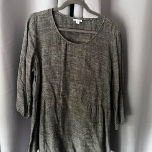 J. Jill Gray 3/4 Sleeve Relaxed Tunic